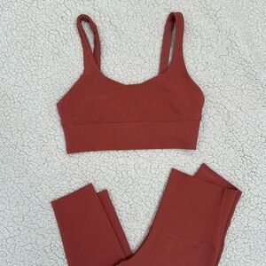 Beach Riot Ribbed Leggings & Sports Bra Set
